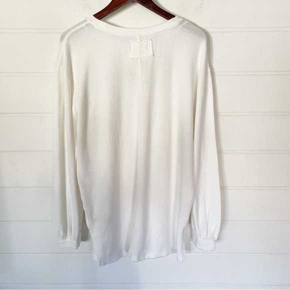 NWT Free People We The Free Soul Song Long Sleeve Tee in Ivory Size Large - Picture 14 of 16
